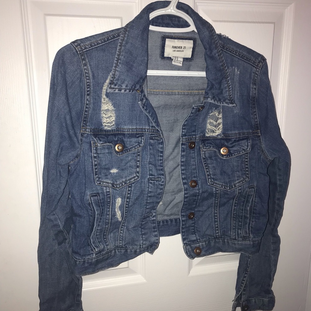 Distressed Jean Jacket